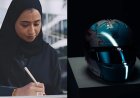 This Qatari artist designed the beloved Alpine driver's helmet as part of the Year of Culture Programme