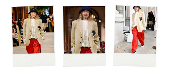 GIGI HADID’S TOMMY HILFIGER NYFW LOOK