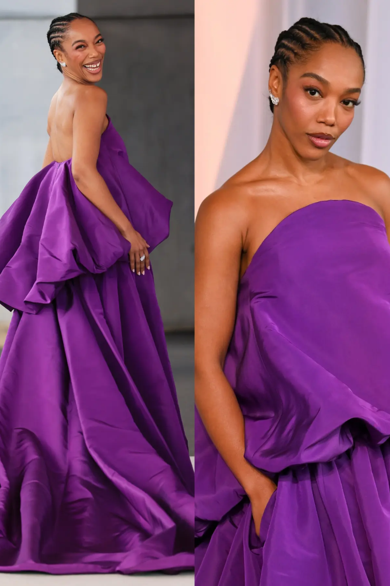 Naomi Ackie in Balenciaga